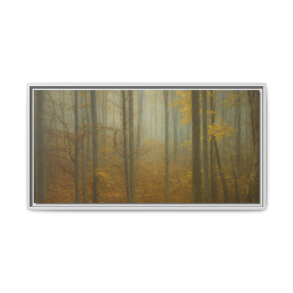 Framed Matte Canvas Art | Serenity in the Forest | Nature Wall Decor, Home Gallery, Cozy Living Room, Gift for Nature Lovers - TRV