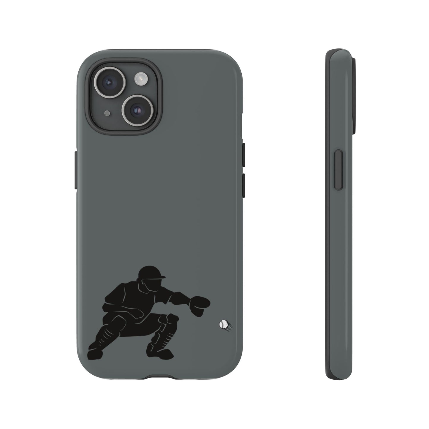 Baseball Catcher Phone Case, Sports Phone Accessory, Tough Cases, Gift for Athletes, Sports Fan Merchandise, Unique Design - TRV