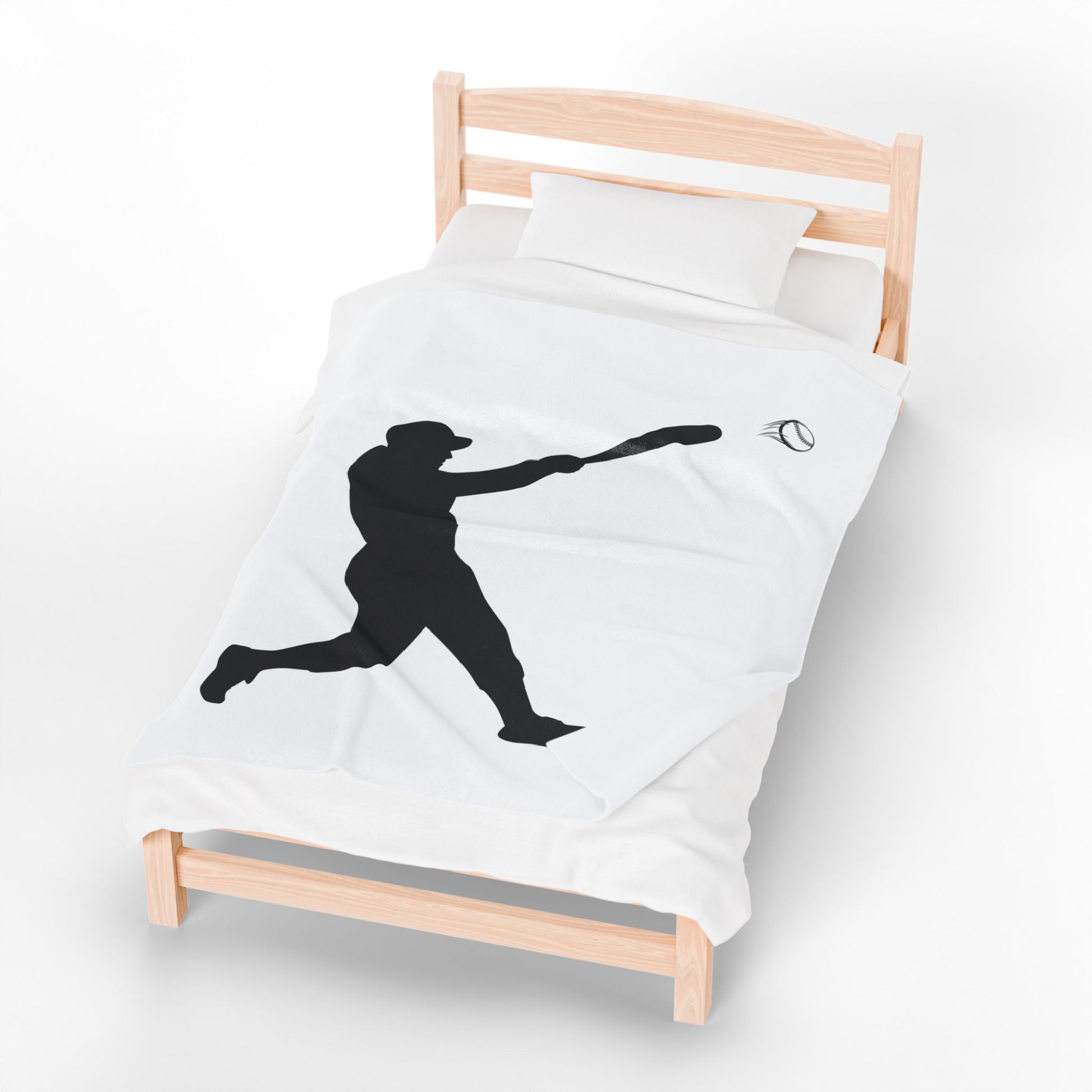 Baseball Velveteen Plush Blanket, Cozy Sports Throw, Soft Blanket for Fans, Great Gift for Baseball Lovers, Home Decor - TRV
