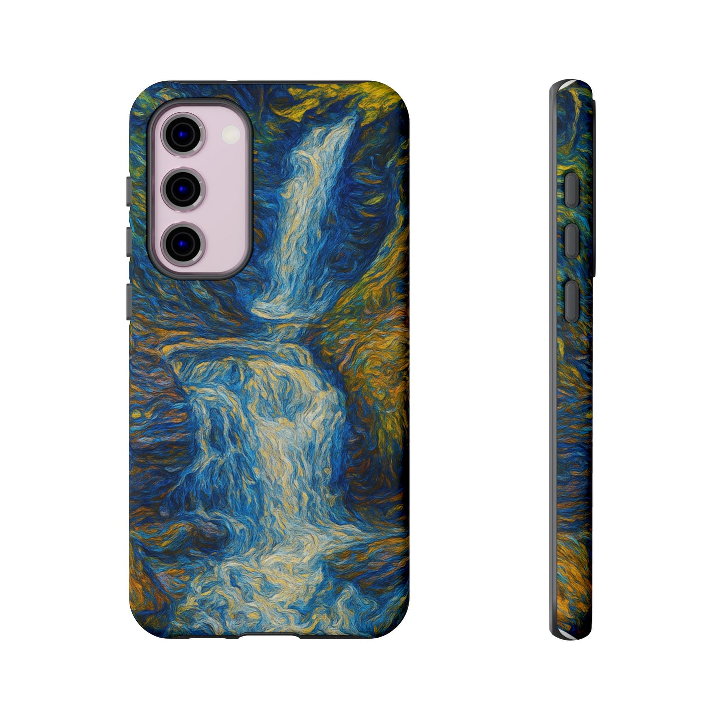 Artistic Phone Case - Waterfall Design, Unique Gift, Phone Accessory, Nature Lover, Original Artwork - TRV