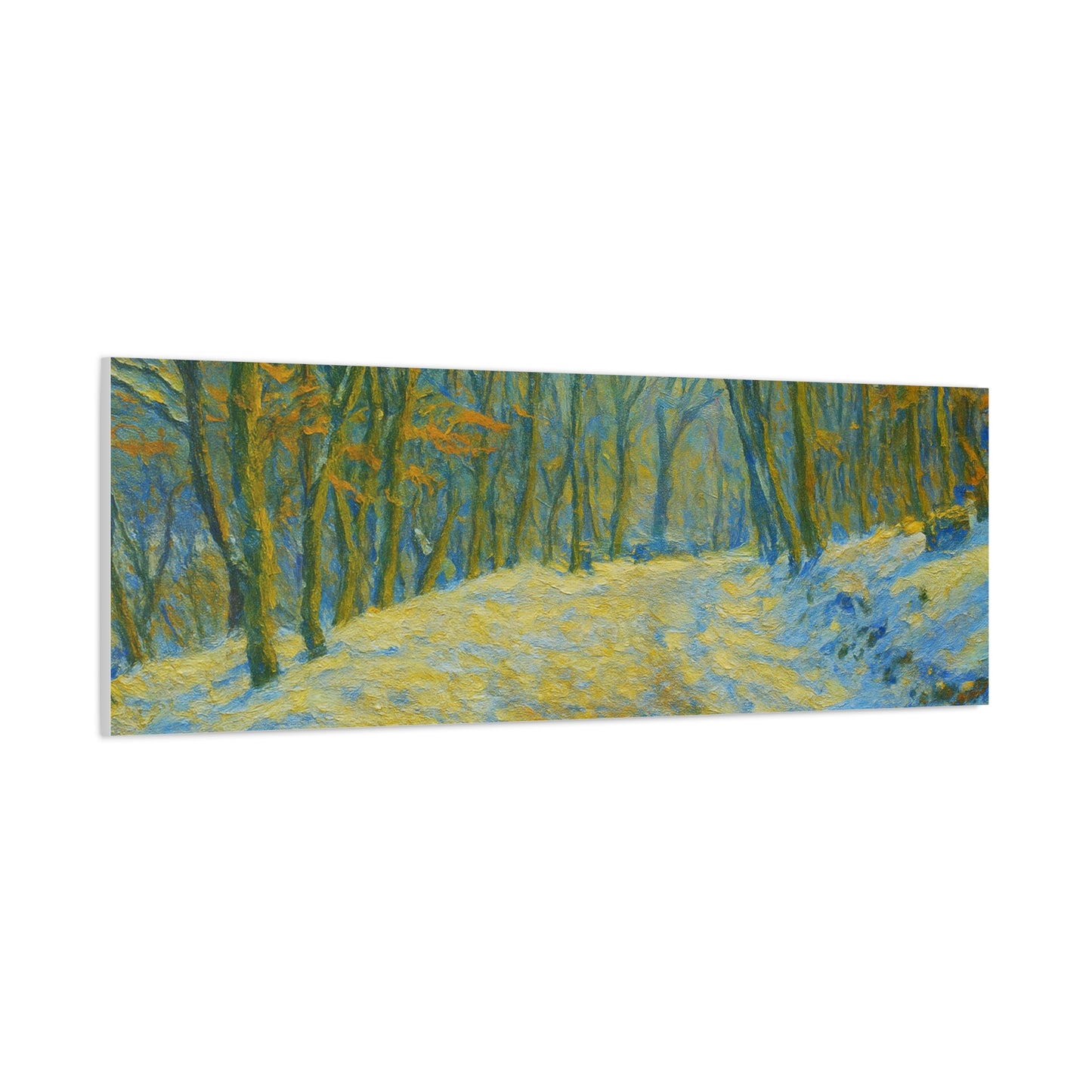 Wall Art Print, Winter Landscape Canvas Home Decor, Gift for Nature Lovers, Seasonal Artwork, Cozy Housewarming Decoration - TRV