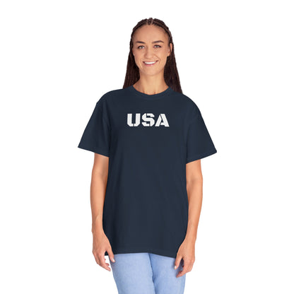 USA Vintage Unisex T-Shirt, Soft Cotton Tee, Casual Wear, Gifts for Her & Him, Summer Essentials, Independence Day Apparel - TRV