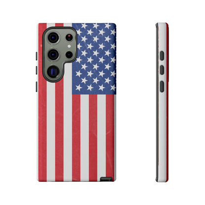 Patriotic Phone Case - Tough Cases for Veterans, USA Lovers, Independence Day, Memorial Day, Flag Design - TRV