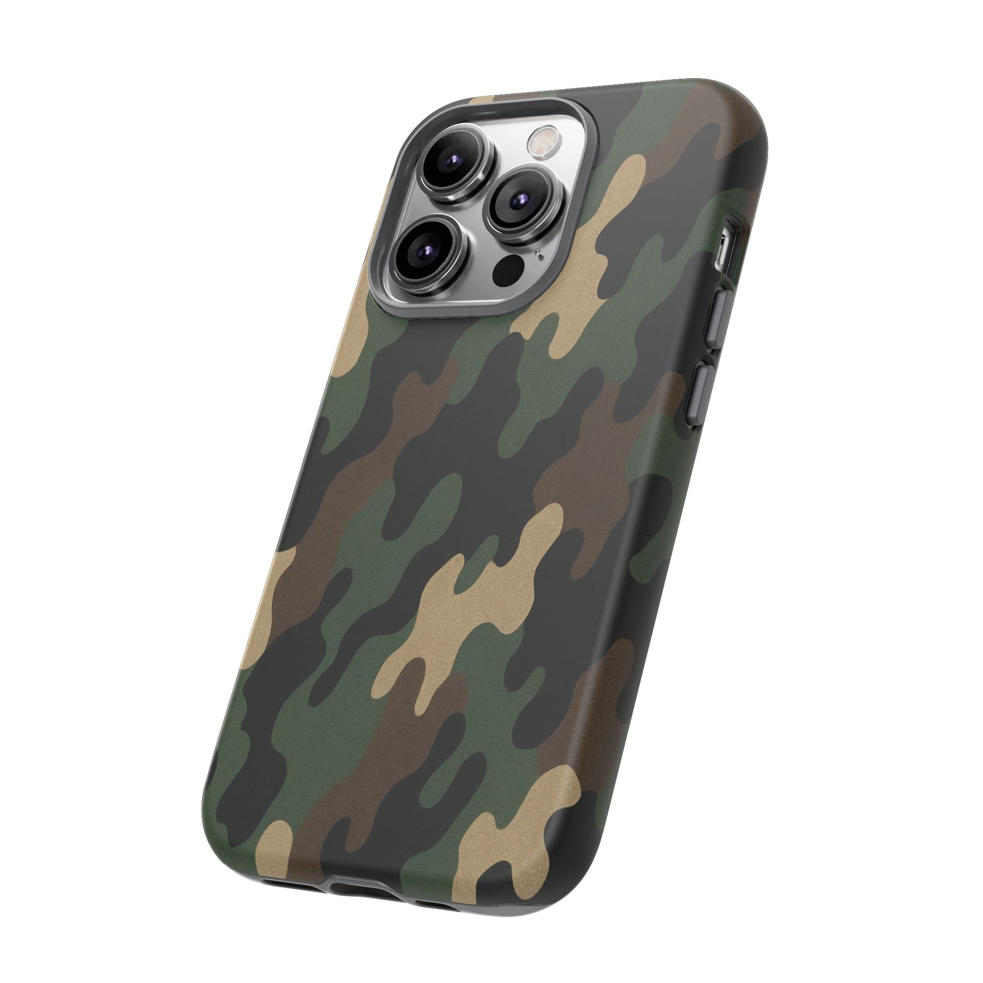 Camouflage Phone Case, Tough Cases, Military Style, Unique Phone Accessories, Gift for Him, Durable Phone Cover - TRV