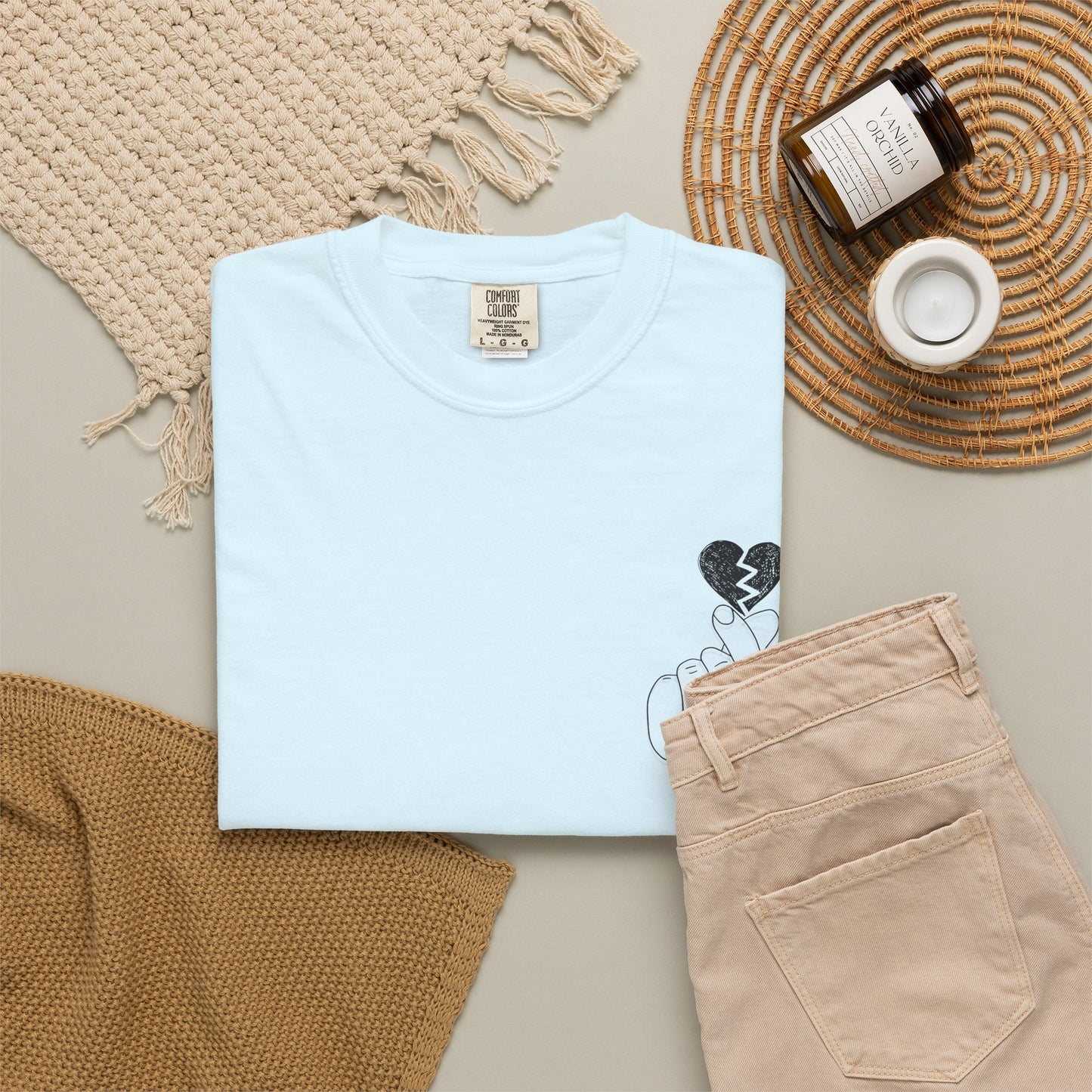 Heartbreak Unisex Garment-Dyed T-Shirt - Trendy Casual Tee for Self-Expression