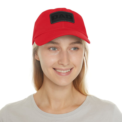 Stylish Dad Hat with Leather Patch | Perfect Gift for Fathers Day, Casual Wear, Dad's Birthday, Outdoor Activities