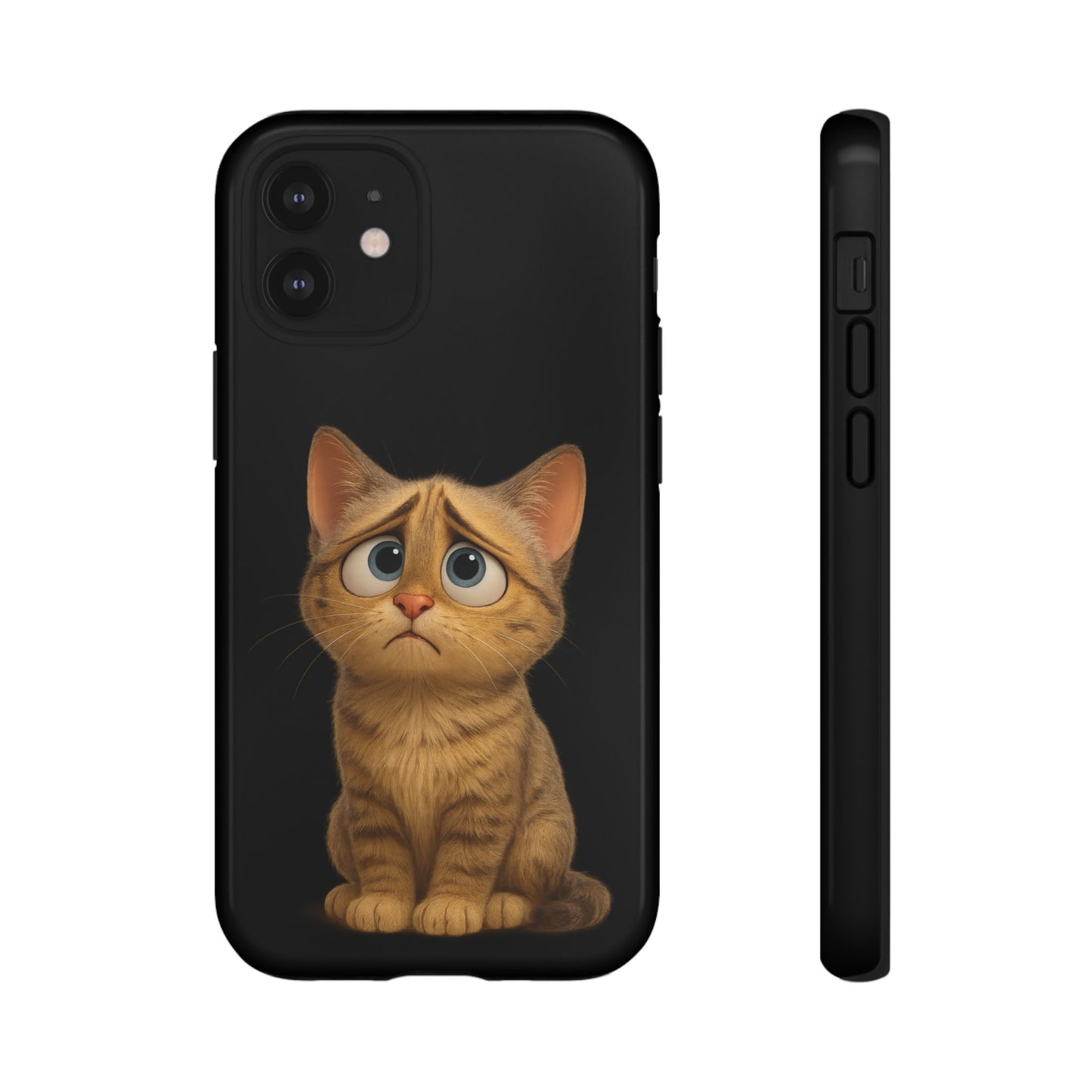 Cute Cat Phone Case, Adorable Kitty Cover, Pet Lover Gift, Unique Animal Design, Customizable Mobile Case - TRV