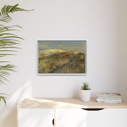 Framed Mountain Canvas Art, Perfect for Home Decor, Nature Wall Art, Gift for Nature Lovers, Cozy Atmosphere - TRV