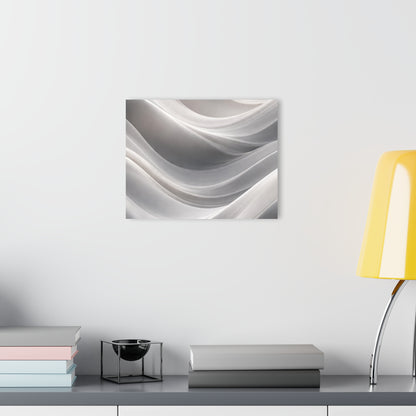 Abstract White Wave Acrylic Print | Wall Art