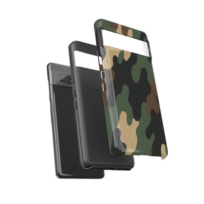 Camouflage Phone Case, Tough Phone Cover, Military Style Accessory, Protective Case for Men, Gifts for Soldiers - TRV
