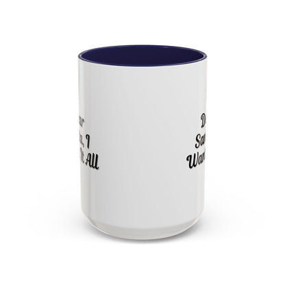 Dear Santa Accent Coffee Mug - Fun Holiday Mug for Christmas Enthusiasts