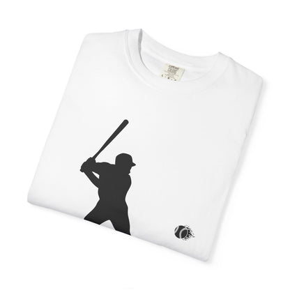 Unisex Baseball Silhouette Tee, Casual Wear, Sports Fan Apparel, Gift for Athletes, Summer Outing Outfit, Soft Cotton Shirt