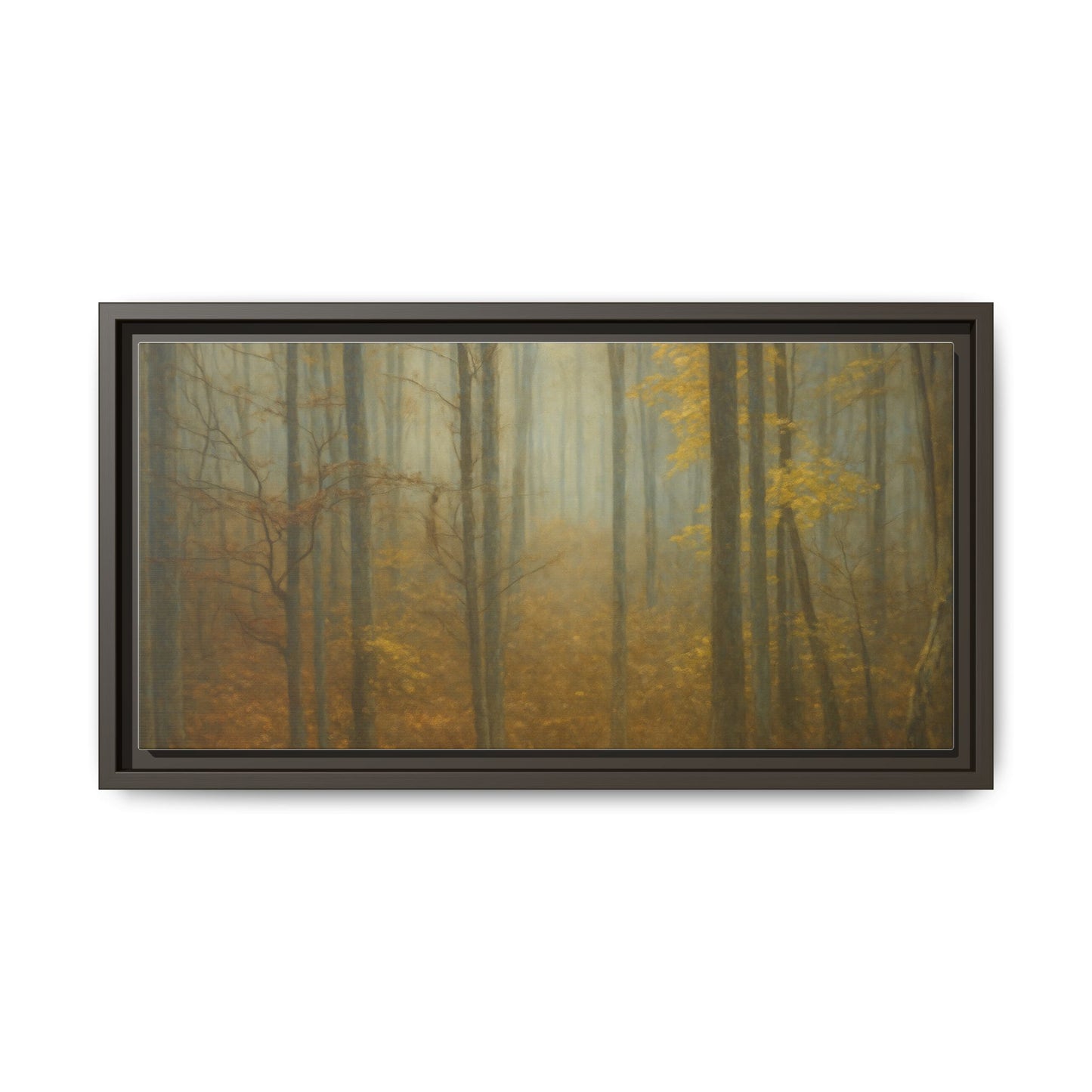 Framed Matte Canvas Art | Serenity in the Forest | Nature Wall Decor, Home Gallery, Cozy Living Room, Gift for Nature Lovers - TRV