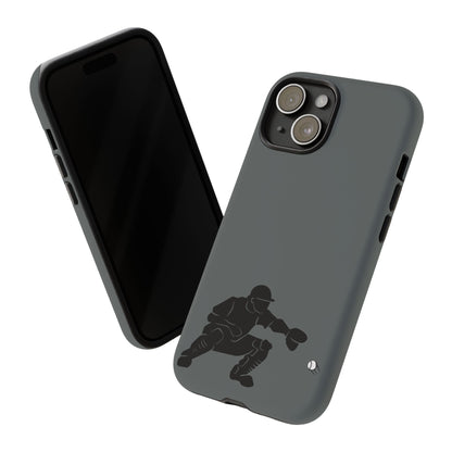 Baseball Catcher Phone Case, Sports Phone Accessory, Tough Cases, Gift for Athletes, Sports Fan Merchandise, Unique Design - TRV