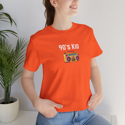 Retro Boombox Tee — 90s Kid Graphic T-Shirt