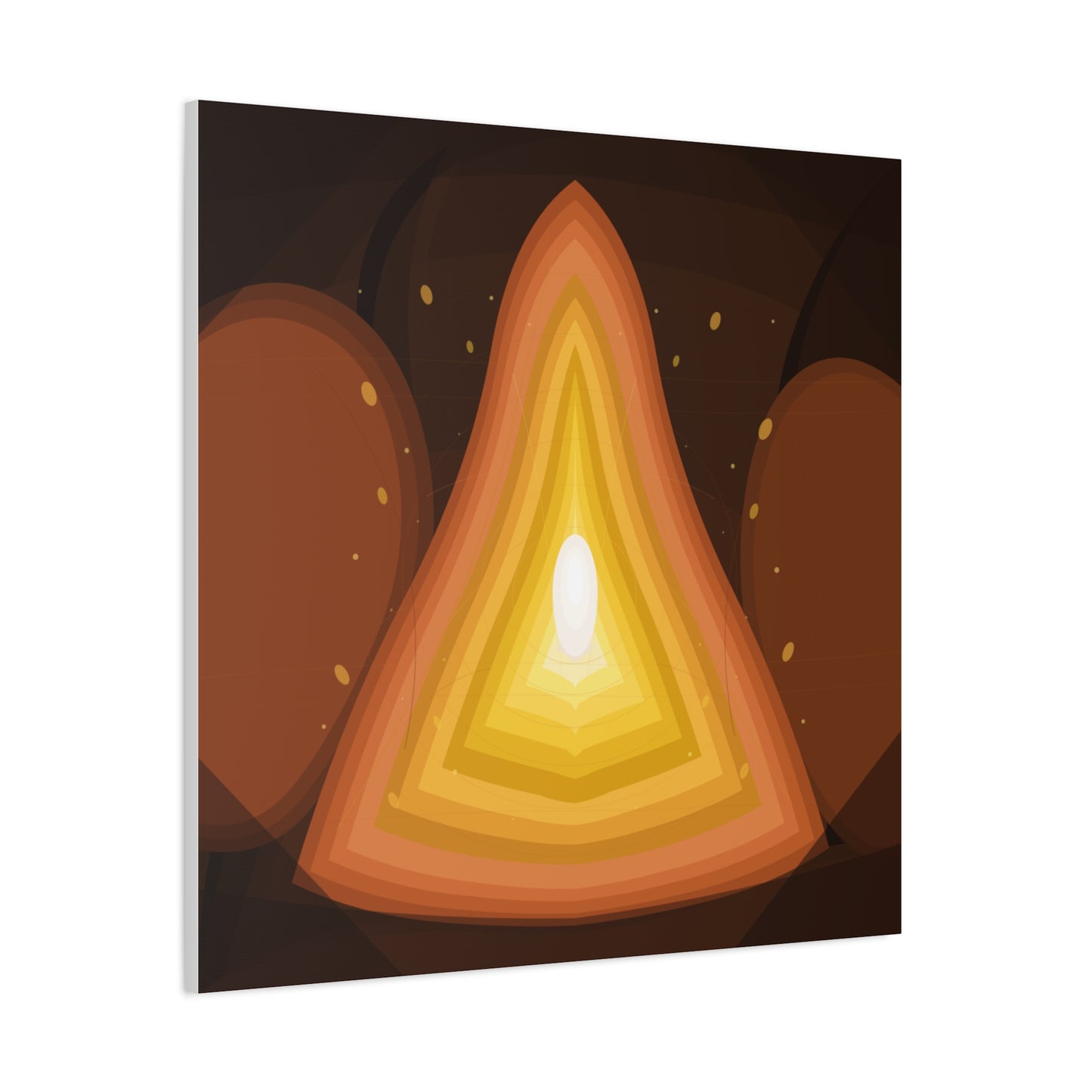 Concentric Fire Furnace Cross-Section Matte Canvas