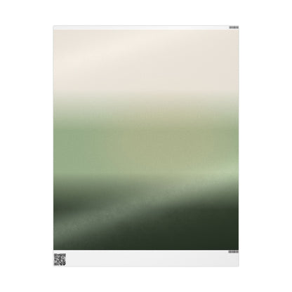 Ombre Sage Wrapping Paper Roll — Neutral Green Gradient Gift Wrap