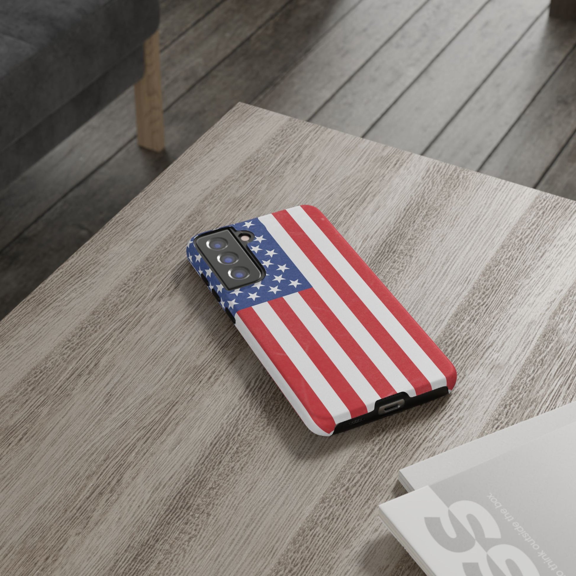 American Flag Phone Case - Patriotic Cell Cover, Tough Cases, USA Pride, Independence Day Gift, Veteran's Day, Phone Protection - TRV