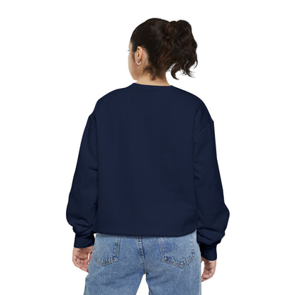 Minimalist Peace Hand Sweatshirt — Small Chest Line Art Crewneck