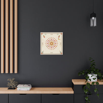 Boho Sun Mandala Matte Canvas