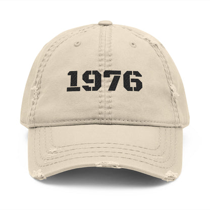 Vintage Distressed Dad Hat 1976 | Casual Embroidered Cap | Perfect Gift for Birthdays, Father's Day, or Everyday Style - TRV