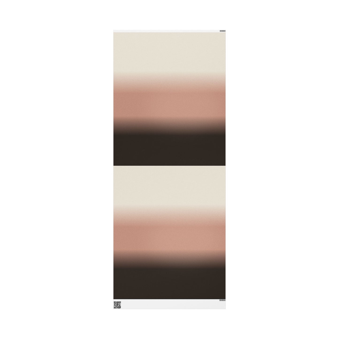 Neutral Ombre Gradient Wrapping Paper Roll — Minimal Beige to Brown Gift Wrap for Weddings, Birthdays & Everyday