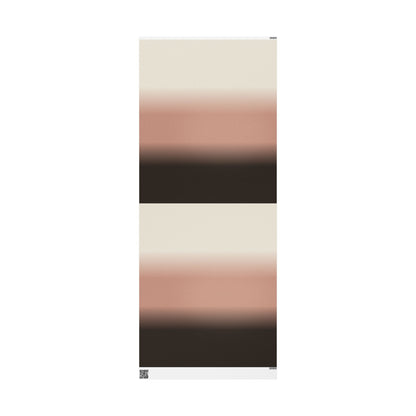 Neutral Ombre Gradient Wrapping Paper Roll — Minimal Beige to Brown Gift Wrap for Weddings, Birthdays & Everyday