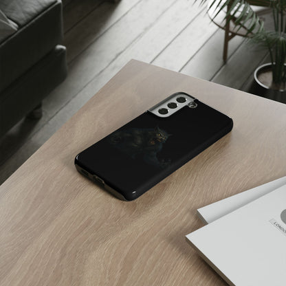 Werewolf Phone Case, Tough Cases, Black Panther Design, Gift for Animal Lovers, Phone Accessories, Fierce Phone Protection - TRV