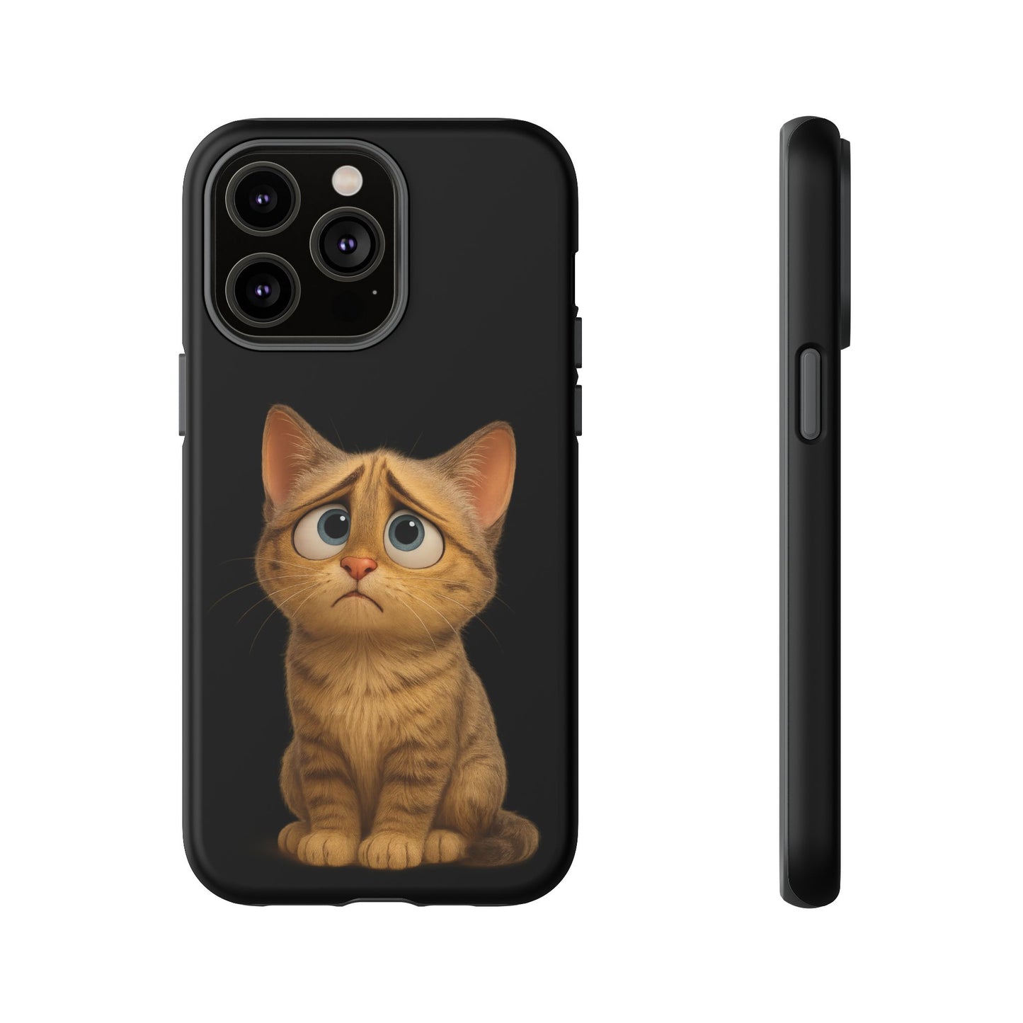 Cute Cat Phone Case, Adorable Kitty Cover, Pet Lover Gift, Unique Animal Design, Customizable Mobile Case - TRV