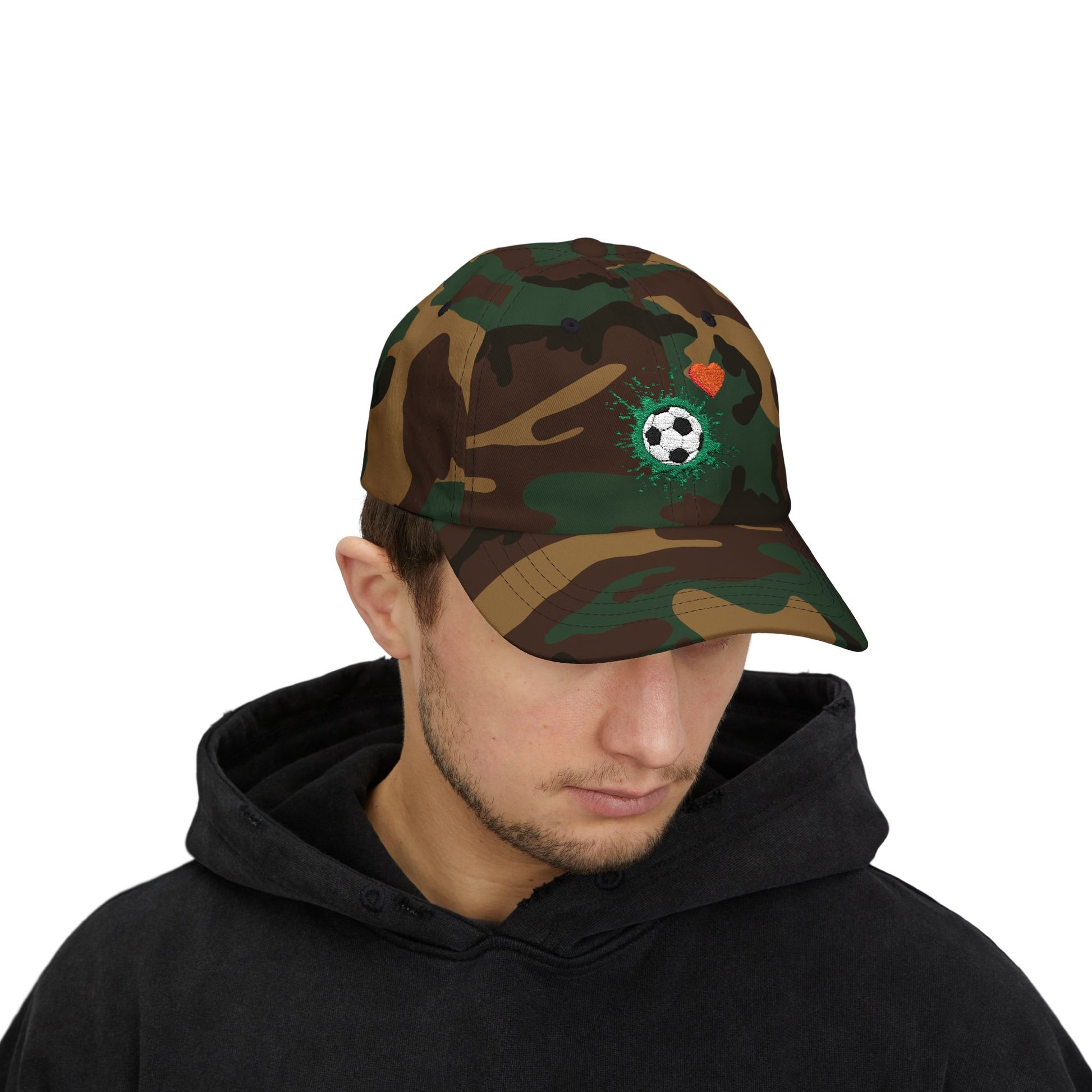 Soccer Love Dad Cap | Perfect Gift for Sports Lovers, Father's Day, Outdoor Events, Casual Wear, Adjustable Cap - TRV