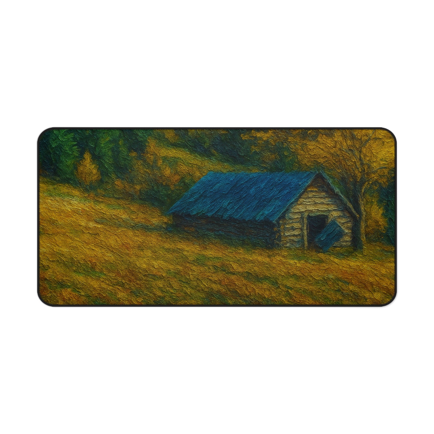 Rustic Landscape Desk Mat, Office Decor, Mouse Pad, Nature Inspired, Gift for Coworkers, Home Office Accessories - TRV
