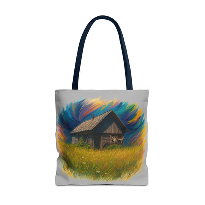 Rustic Charm Tote Bag | Boho Bag | Eco-Friendly Custom Design | Nature Lover Gift | Canvas Purse | Casual Carryall - TRV