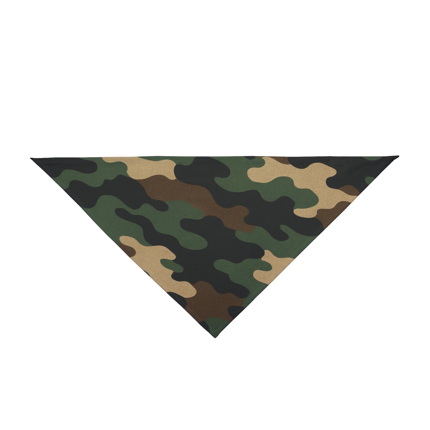 Camouflage Dog Bandana — Green Camo Pet Scarf for Dogs & Cats