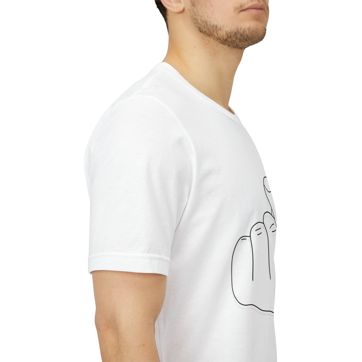 Minimalist Hand Sign Unisex Tee | Casual Everyday Wear | Perfect for Gift Givers