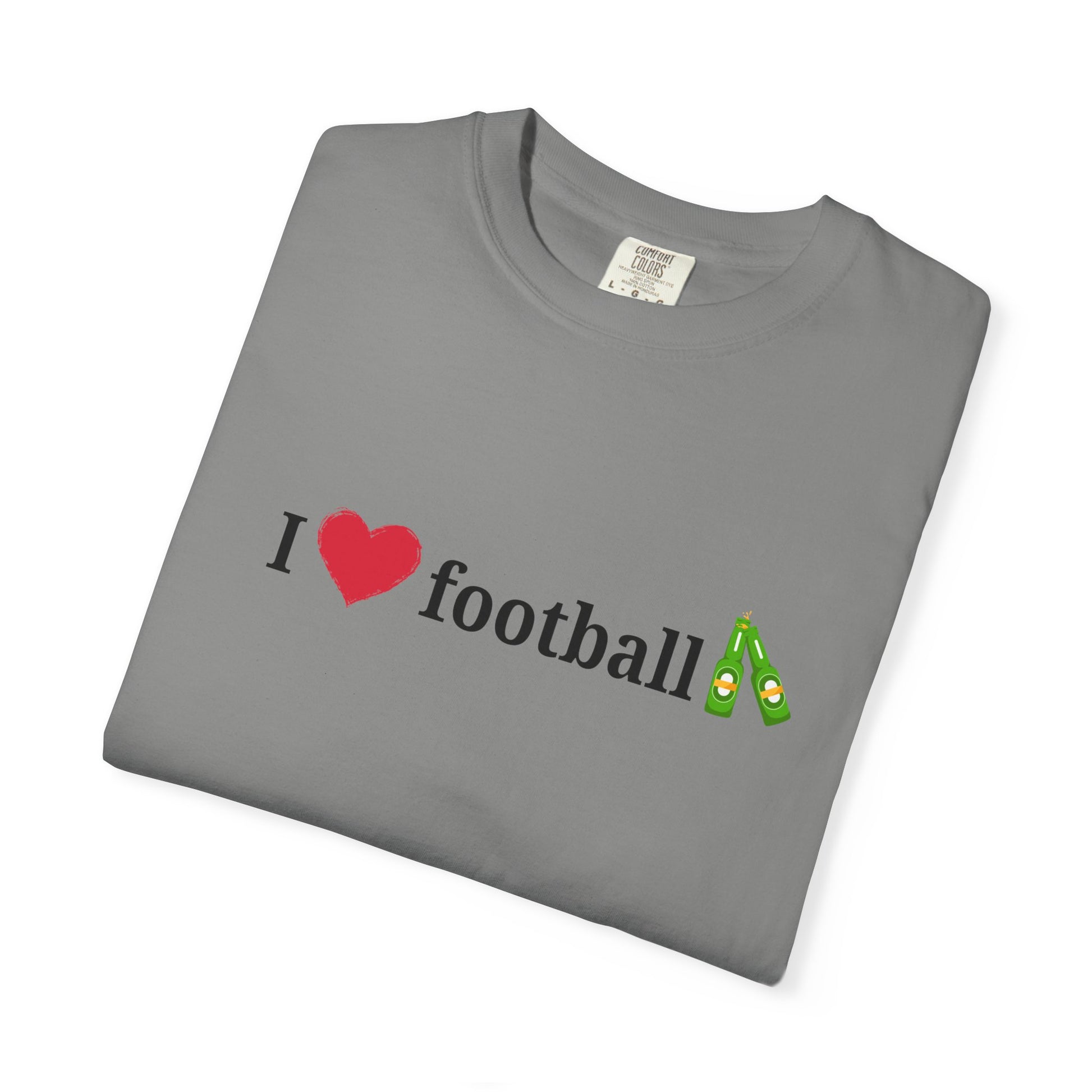 Unisex Football Love Tee - Casual Cotton T-Shirt, Gift for Sports Fans, Comfortable Daily Wear, Perfect for Game Days, Fun Summer Outfits - TRV