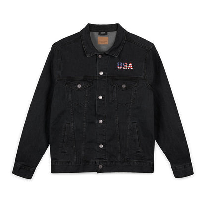 Embroidered Unisex Denim Jacket - Stylish, Casual, Perfect for Summer Outings, Men's & Women's Fashion Statement, Birthday Gift, [...] - TRV