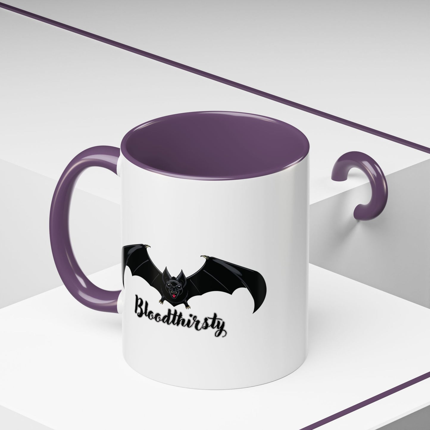 Bloodthirsty Bat Coffee Mug - Unique Halloween and Gothic Accents
