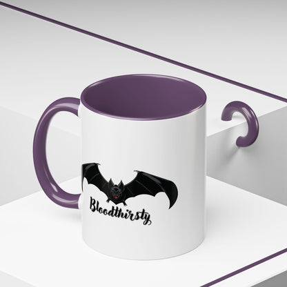 Bloodthirsty Bat Coffee Mug - Unique Halloween and Gothic Accents