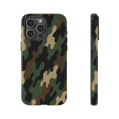 Camouflage Phone Case, Tough Cases, Military Style, Unique Phone Accessories, Gift for Him, Durable Phone Cover - TRV