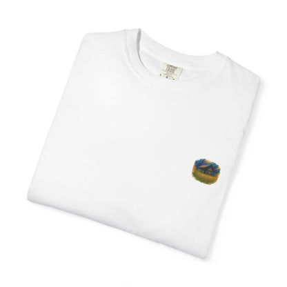 Rustic Landscape T-shirt | Relaxed Fit Tee, Casual Wear, Nature Lover Gift, Summer Outing Top, Eco-Friendly Apparel - TRV