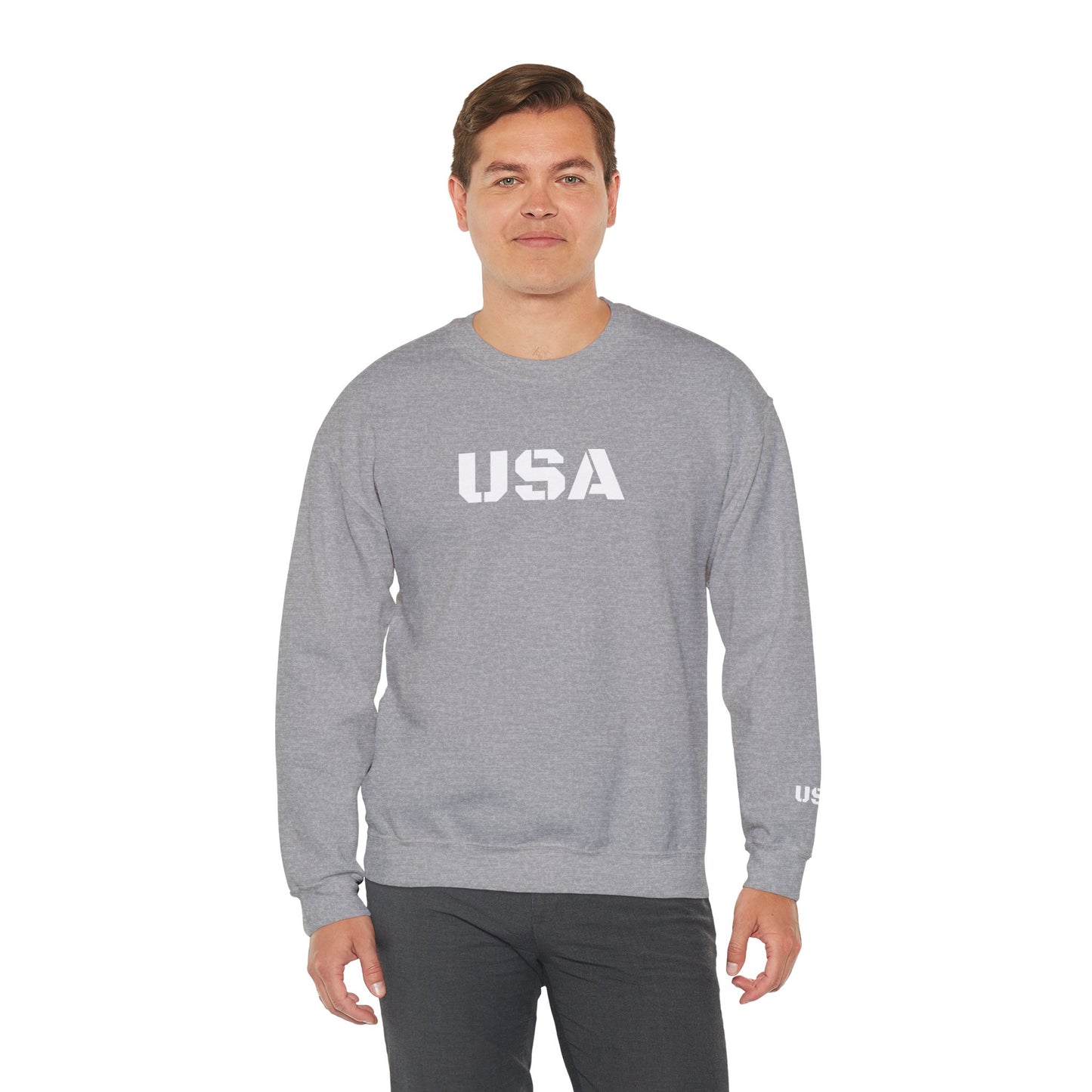 Cozy USA Unisex Crewneck Sweatshirt | Perfect Layering Piece for Every Season | Great Gift for Him/Her | Trendy Style for Casual Outings