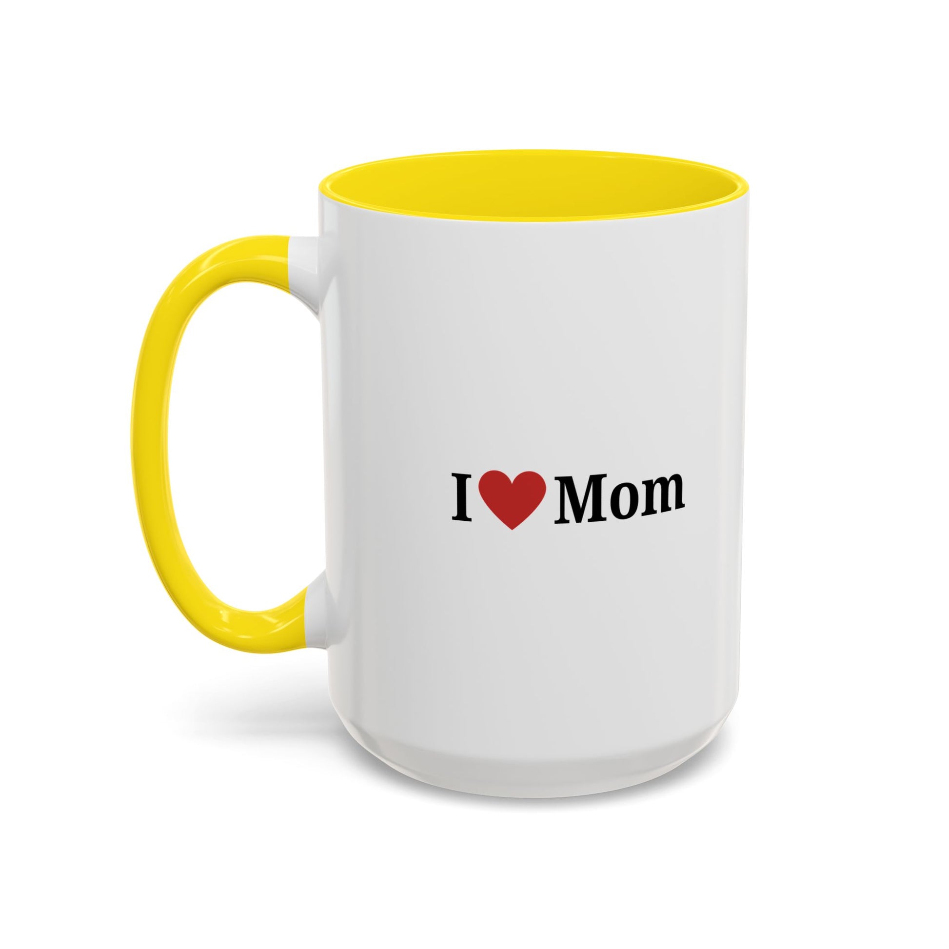 I Love Mom Accent Coffee Mug - Perfect Gift for Mother's Day & Special Occasions - TRV