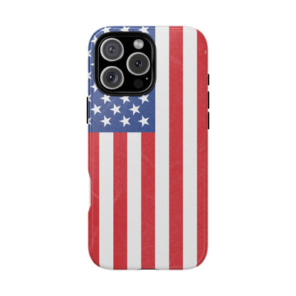 American Flag Phone Case - Patriotic Cell Cover, Tough Cases, USA Pride, Independence Day Gift, Veteran's Day, Phone Protection - TRV