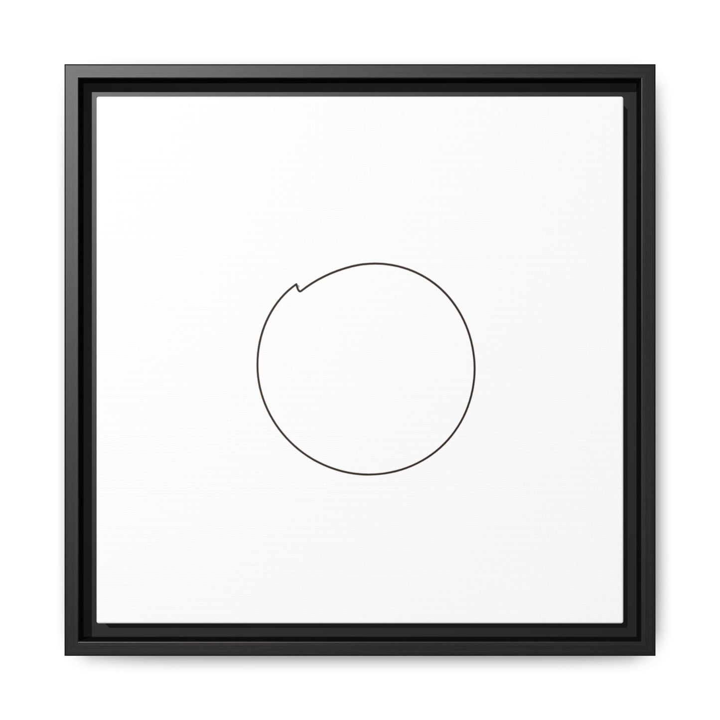 Minimal Circle Line Matte Canvas Framed | Modern Abstract Wall Art