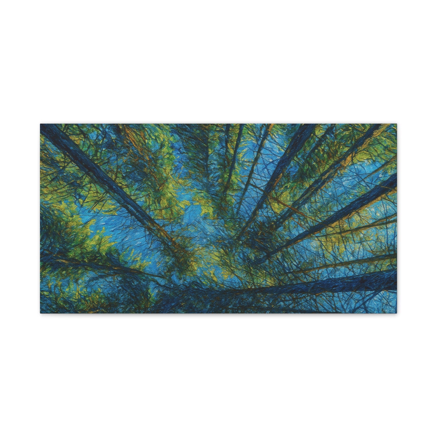 Canvas Wall Art, Forest Perspective Print, Nature Decor, Home & Office Art, Rustic Wall Hanging, Tree Art for Nature Lovers - TRV