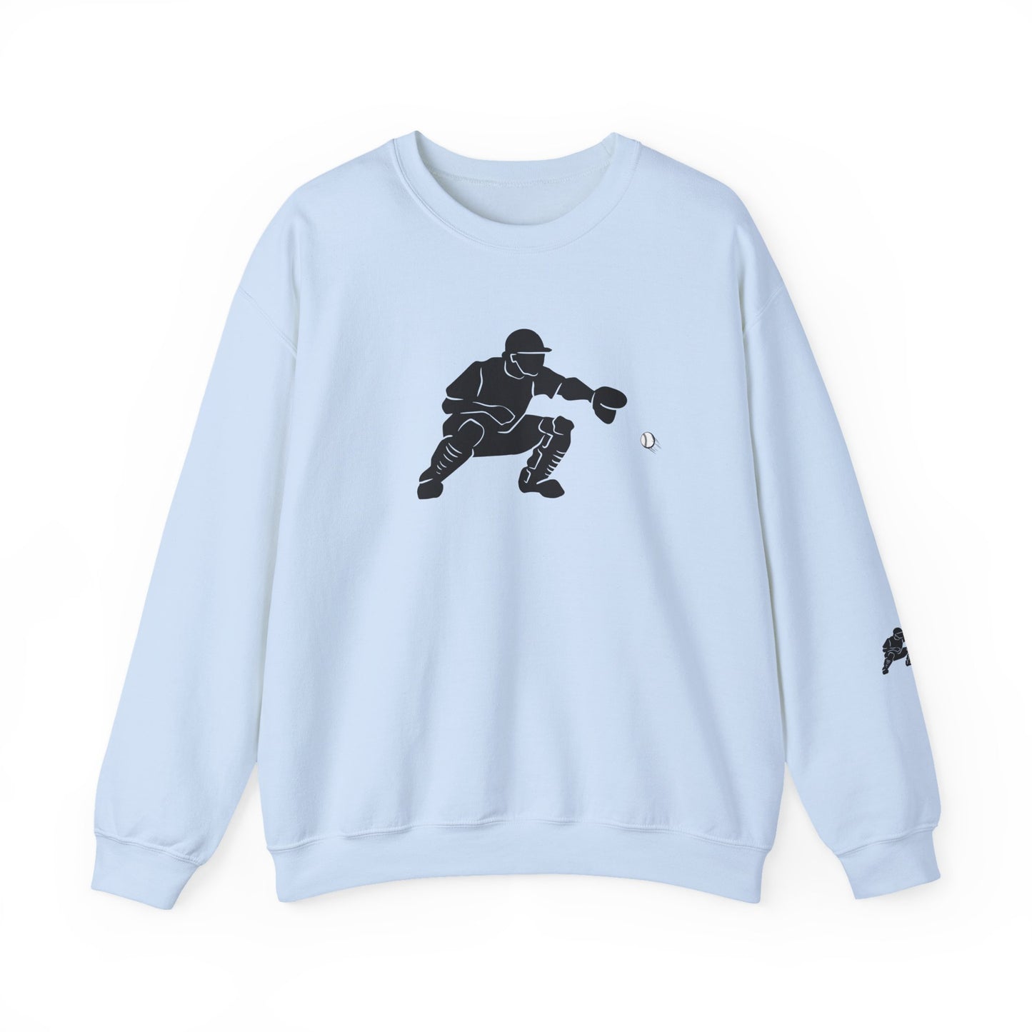 Baseball Catcher Crewneck Sweatshirt | Unisex Sports Apparel | Perfect for Game Days, Gifts, and Casual Wear | Baseball Lover's Gift - TRV