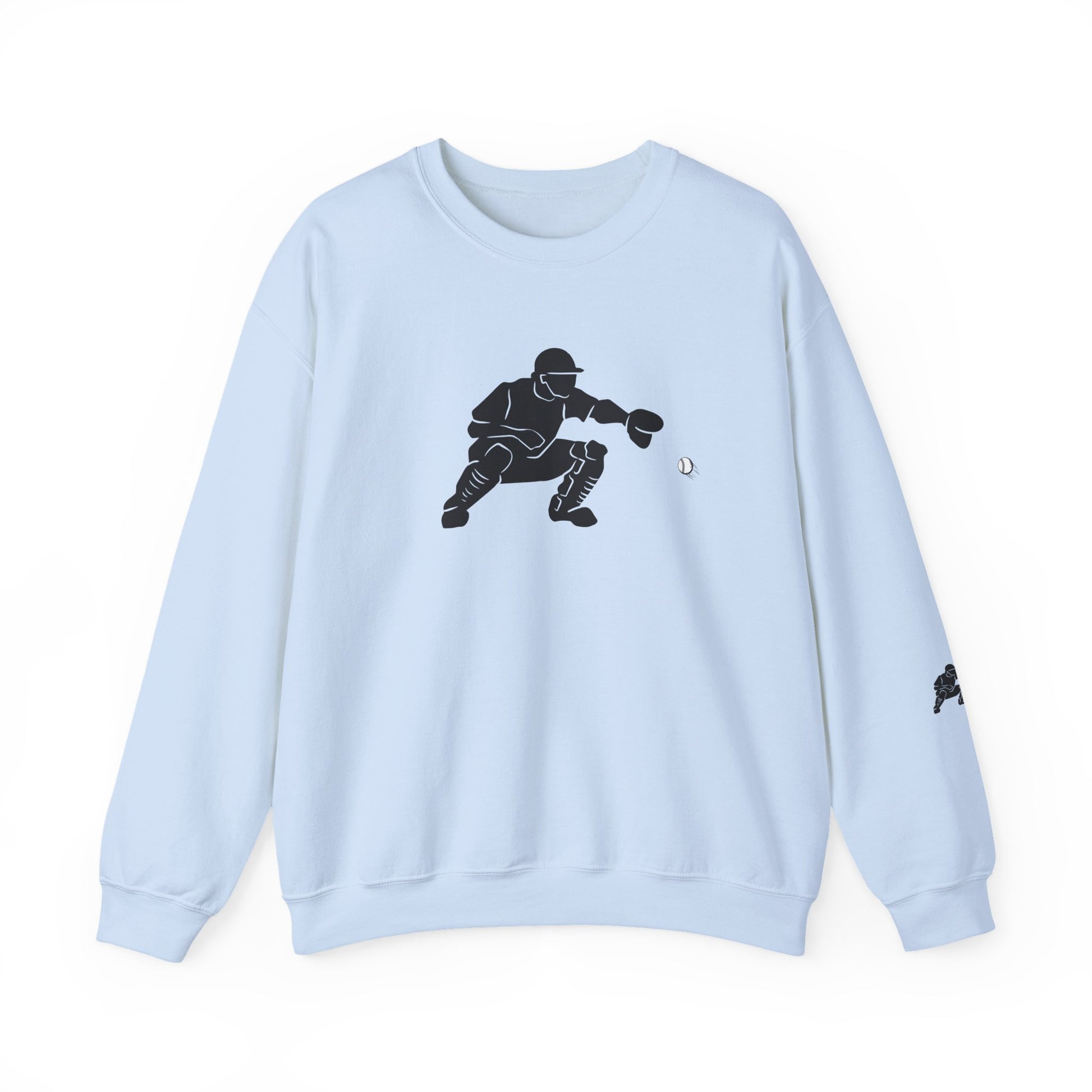 Baseball Catcher Crewneck Sweatshirt | Unisex Sports Apparel | Perfect for Game Days, Gifts, and Casual Wear | Baseball Lover's Gift - TRV