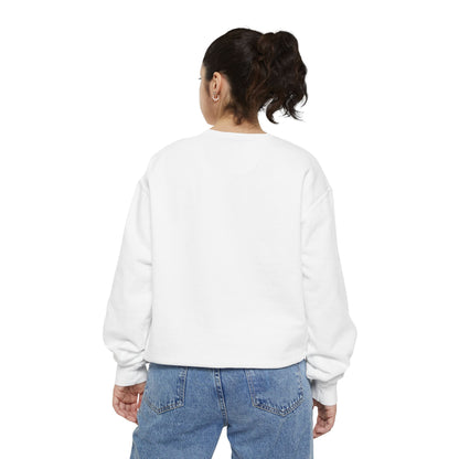 Minimalist Peace Hand Sweatshirt — Small Chest Line Art Crewneck