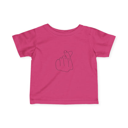 Cute Infant Tee with Love Hand Gesture Design