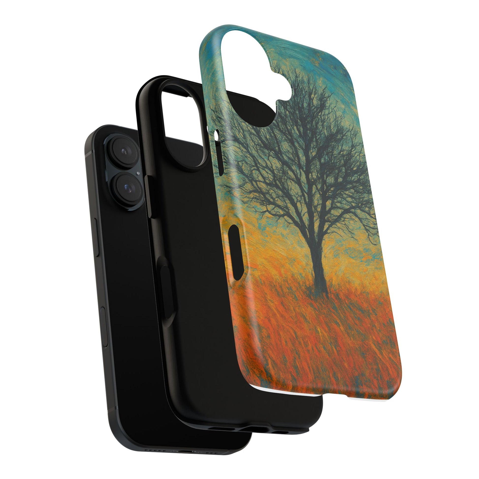 Artistic Phone Case with Tree Design, Nature Lover Gift, Unique Phone Cover, Holiday Present, Eco-friendly Tech Accessories - TRV